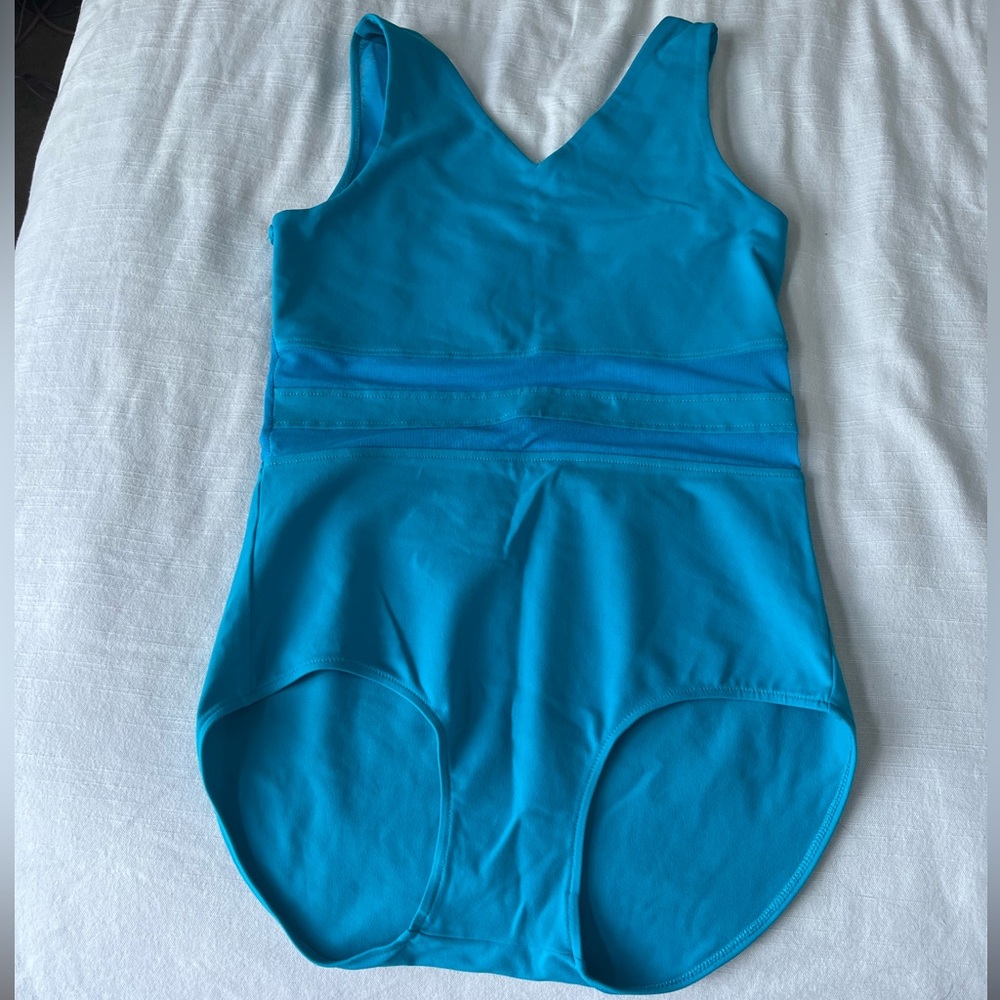 Purple Pixies Blue Mesh Leotard